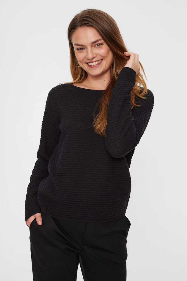 FREEQUENT Strickpullover »FQDODO«, mit Strick-Knoten-Details