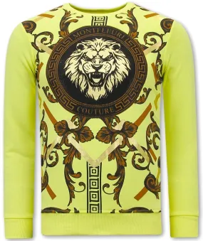 Gouden Leeuw Sweatshirt Herren - 3728 - Gelb