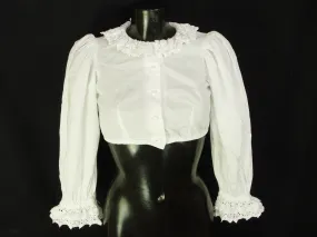 Gr.36 Dirndlbluse  SORTALM KITZBÜHEL  Bluse für Dirndl Trachtenbluse B2335