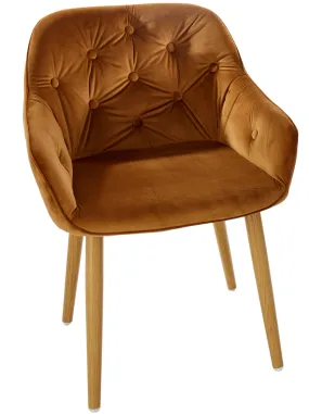 heine home Stuhl in cognac