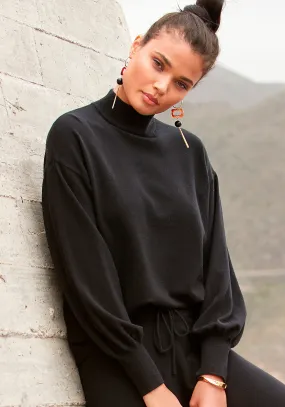 LASCANA Strickpullover in schwarz