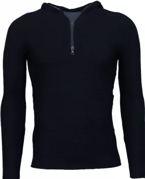 Long Tee Rippe - Sweatshirt - Schwarz