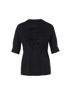 Marc Cain Collections T-Shirt Rethink Together mit Strass