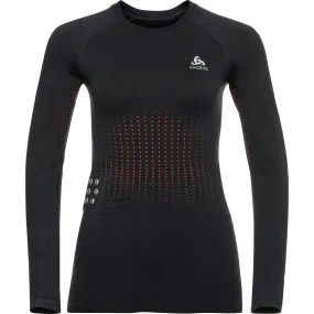 Odlo Crew Neck I-Thermic Damen Langarmshirt Schwarz