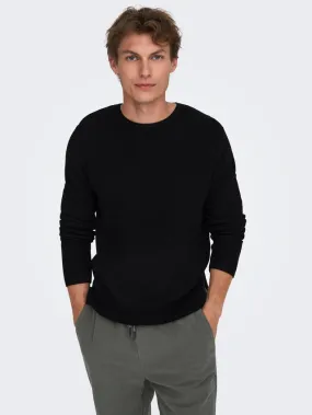 ONLY & SONS Strickpullover »ONSERIC REG 12 STRUC CREW KNIT«