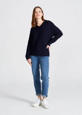 Strickpullover CHELSEA aus Bio-Baumwolle - Blue