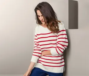 Strickpullover mit Knöpfen