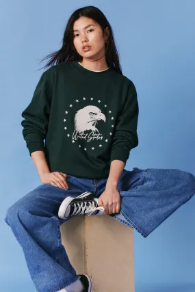 Sweatshirt mit United States Eagle Print