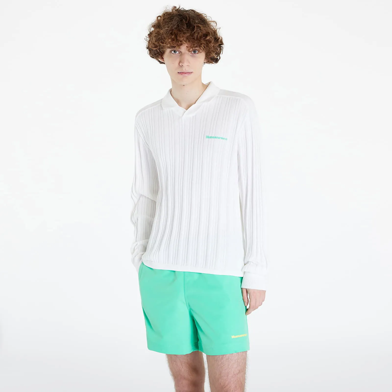 Trikot adidas Originals Humanrace x Knit Long Sleeve Jersey "Cloud White" HZ8138